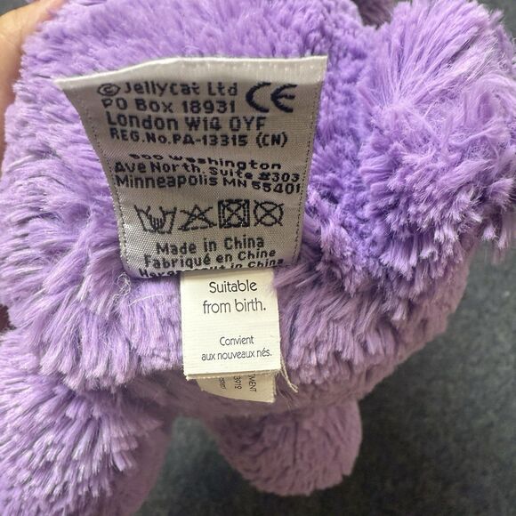 Jellycat Bashful Iris Bunny Rabbit 12” Plush Stuffed Animal Purple RARE RETIRED - Picture 7 of 8